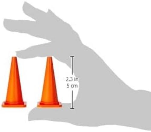 Carson 500907197 Pylone Set (10) 56 mm, Orange