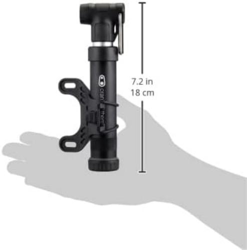 CRANKBROTHERS Gem Bike Hand Pump - Short/Long Dual Piston Pump, Presta/Schrader, High Volume and High Pressure Hand Pump