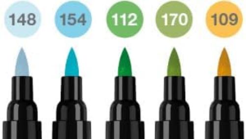 Faber-Castell Pitt Artist Pen Dual Marker, Dieren Portemonnee van 5, Gekleurde Marker Pennen, Tekening, Thuiskantoor, Kunst, Kleurplaten