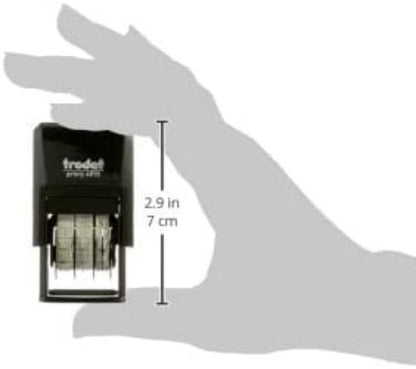 Trodat Printy 4810 Date Stamp - Year Month Day Numerals Self Inking - 3.8mm Black