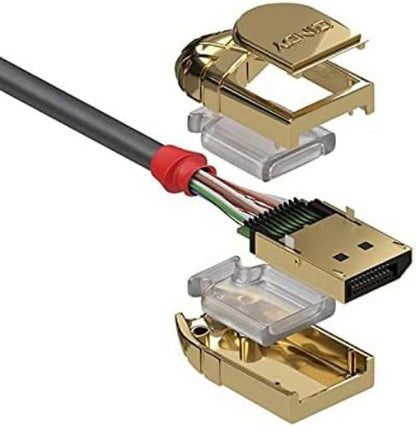 LINDY 36291 Lindy 1m DisplayPort 1.4 Cable, Gold Line