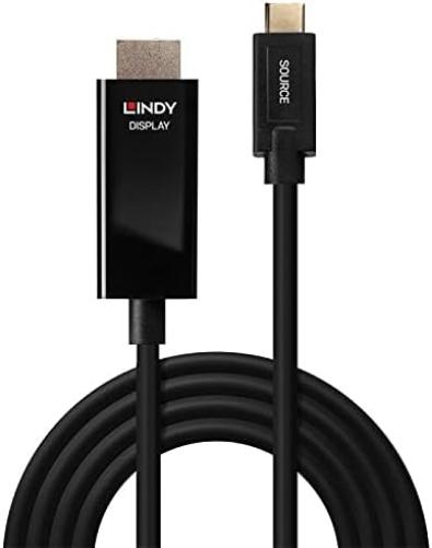 LINDY 5m USB Type C to HDMI 4K60 Adapter Cable with HDR