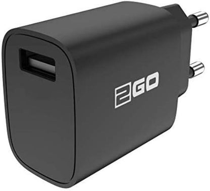 2GO Netz-Ladeset (2-teil.) 1x USB + Type-C 3.1 Kab