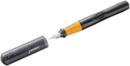 Pelikan 809115 Pelikano-Füller Junior, Feder A (für Anfänger), für Linkshänder, anthrazit, 1 Stück anthrazit 1 stück (1er Pack) für Linkshänder