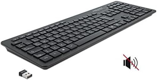 `DELOCK USB Tastatur 2,4 GHz kabellos schwarz - Lau`