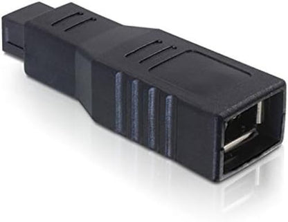 DeLOCK Adaptor FireWire 9 Pin Male > 6 Pin Female Black