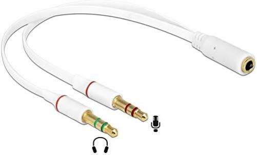 DELOCK Iphone Adapter 4Pin Klinke -> 2x 3Pin Klink