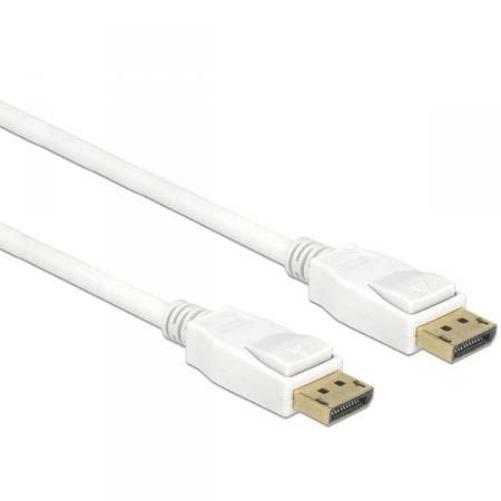DeLock Cable DisplayPort 1.2 Male to DisplayPort Male 2 m White 4K