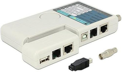 DELOCK Netzwerk Tester RJ45 / BNC / USB