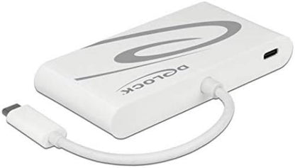 DeLOCK Docking Station USB C 3.1 HDMI 4K + VGA + LAN + USB Adapter White