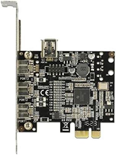 Delock 89864 PCI Express Karte > 3 x extern FireWire B + 1 x intern FireWire A
