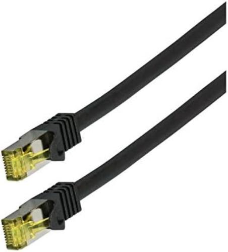 Patch Cable Cat.7 Plug RJ45 6 A S/FTP LSZH 0.5 m Black