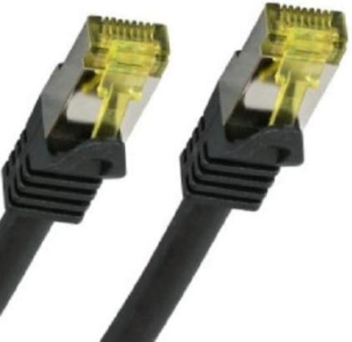 Patch Cable Cat.7 Plug RJ45 6 A S/FTP LSZH 0.5 m Black