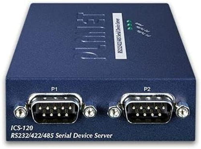 Planet 2-Port RS232/422/485 to 1-Port FE Ethernet Converter