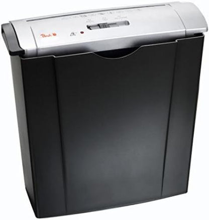 Peach PS400-02 Strip Cut Document Shredder, 6 Sheets, 8 Litres, 7 mm Strip Width (P-1), Long Durability and Many Functions