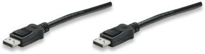 Techly DisplayPort 1.2, Audio/Video Kabel, schwarz