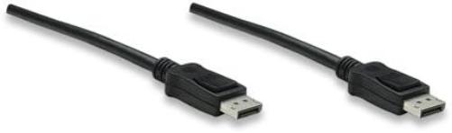 Techly DisplayPort 1.2, Audio/Video Kabel, schwarz