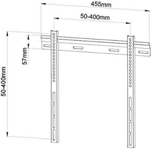 Techly Wandhalterung Ultra Slim fur LCD/LED TV 23-