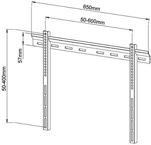 Techly Wandhalterung Ultra Slim fur LCD/LED TV 40-