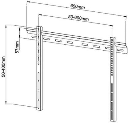 Techly Wandhalterung Ultra Slim fur LCD/LED TV 40-