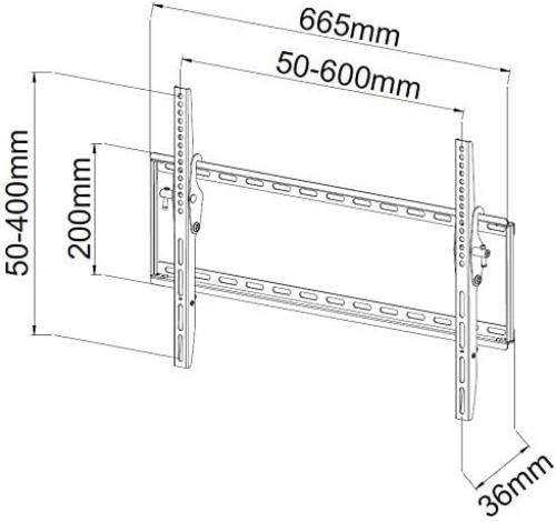 Techly Wandhalterung fur LCD TV LED 40-65 schwar