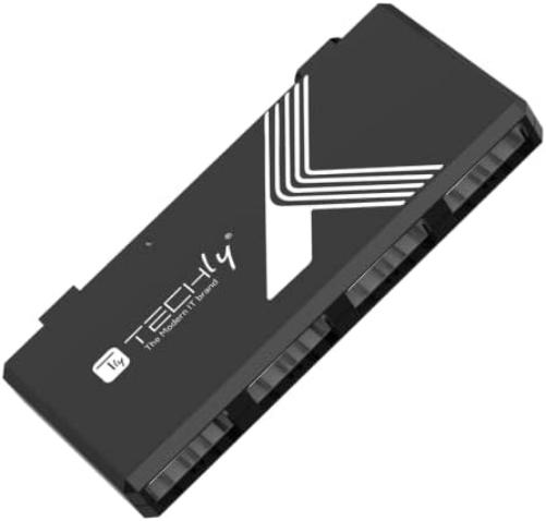 Techly 4-Port Mini Hub USB 2.0 Black Mini Hub 4p. USB2.0 Schwarz