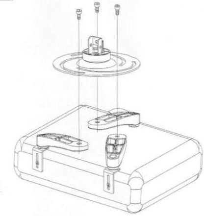 Techly Universal Deckenhalterung f.Beamer,ausziehb