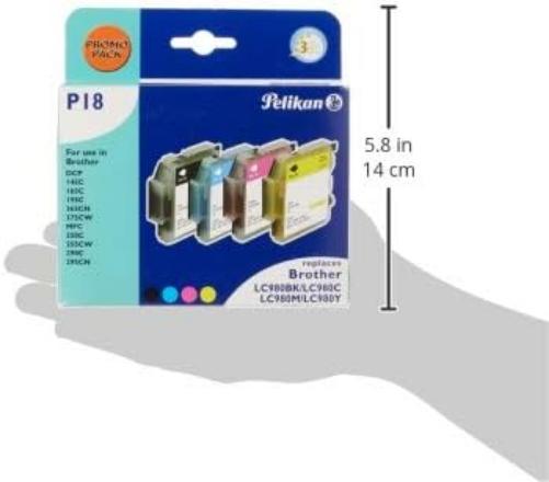 Pelikan Tintenpatrone fur brother LC980/4107602 4