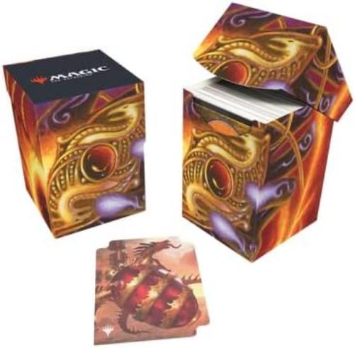 Ultra Pro - Modern Horizons 3 100+ Deck Box® Red for Magic: The Gathering, Standard Size Organizer Double-sleeved Card Protector Self-locking lid Deck Box