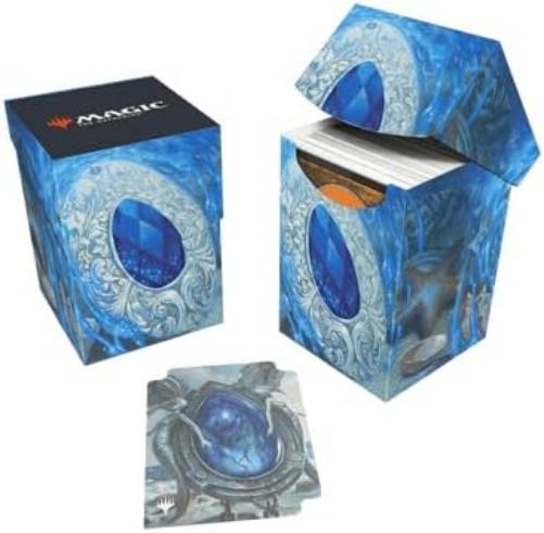 Ultra Pro - Modern Horizons 3 100+ Deck Box® Blue for Magic: The Gathering, Standard Size Organizer Double-sleeved Card Protector Self-locking lid Deck Box