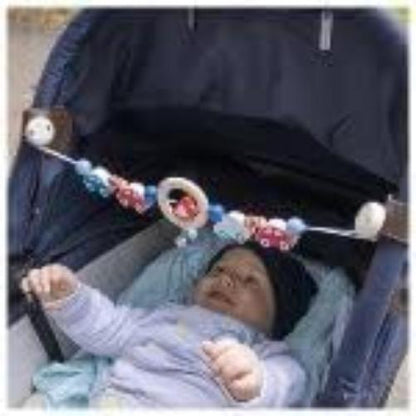 goki 65197 Pram Chain Cars Colourful Cars Made of Maple and Beech Wood Handmade Made in Germany