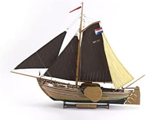 Artesania Latina – Wooden Model Ship Kit - Dutch Fishing Boat Botter - Model 22125, Scale 1:35 - Scale Models for Assembling - Intermediate Level