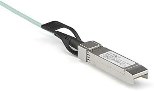 StarTech.com Dell EMC AOC-SFP-10G-3M Compatible 3m/9.84ft 10G SFP+ to SFP+ AOC Cable - 10GbE SFP+ Active Optical Fiber - 10Gbps SFP Plus/Mini GBIC/Transceiver Module Cable (AOCSFP10G3ME)