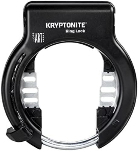 Kryptonite Ring Lock with plug in capability - Non Retractable Sold Secure Silver