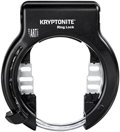 Kryptonite Ring Lock with plug in capability - Non Retractable Sold Secure Silver