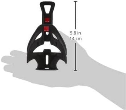 Elite Rocko carbon bottle cage matt black / red