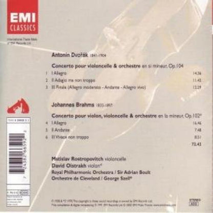 Dvorak: Clo Cto / Brahms: Double Cto
