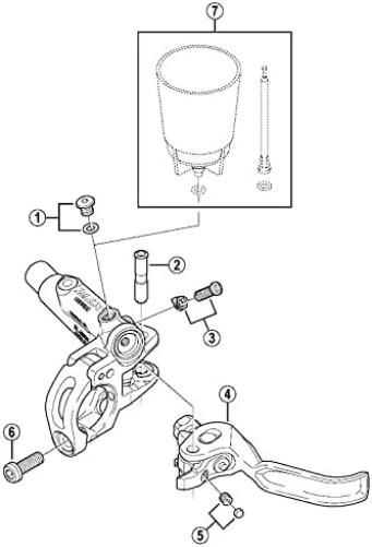 Shimano FD-M771 cable fixing bolt and plate