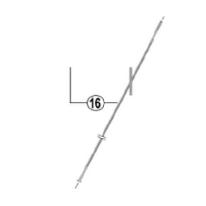 Shimano WH-R9170-C60-TU-R12 left hand spoke, 252 mm