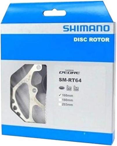 Shimano SM-RT64 Deore rotor, with internal lockring, 160 mm rotor