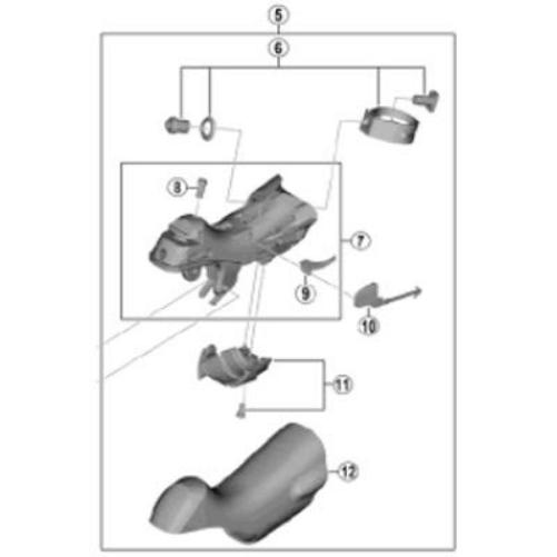 Shimano ST-R7000 left hand bracket assembly