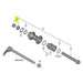 Shimano FH-MT501 left hand lock nut and cone with dust cover