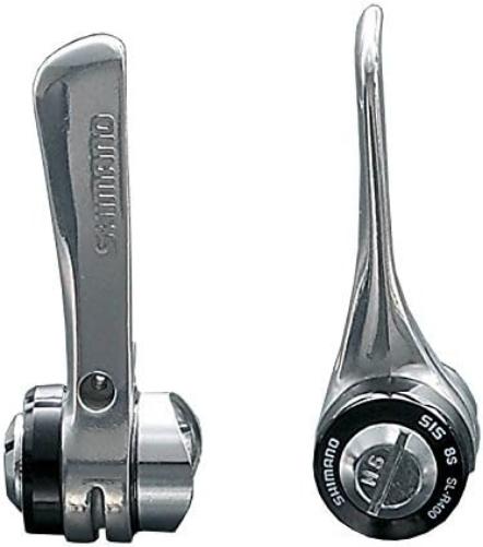 Shimano SL-R400 downtube shifters - braze-on, 8-speed