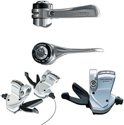 Shimano SL-R400 downtube shifters - braze-on, 8-speed