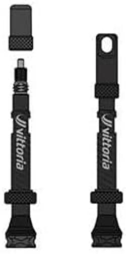 Vittoria Vittoria Multiway tubeless valve alloy black 40mm (2 pcs)