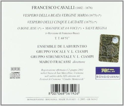 Cavalli: Vespero Delle B.V. Maria