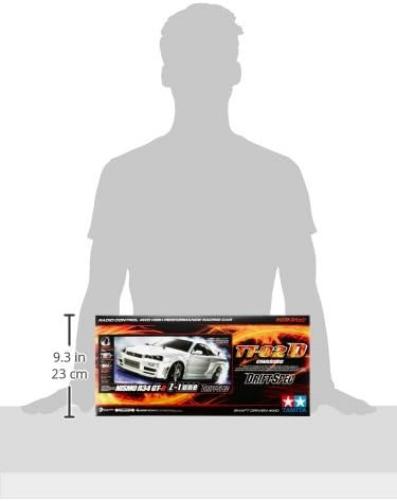 Tamiya 300058605-1:10 RC Nismo R34 GT-R Z-Tune (TT-02D) Single