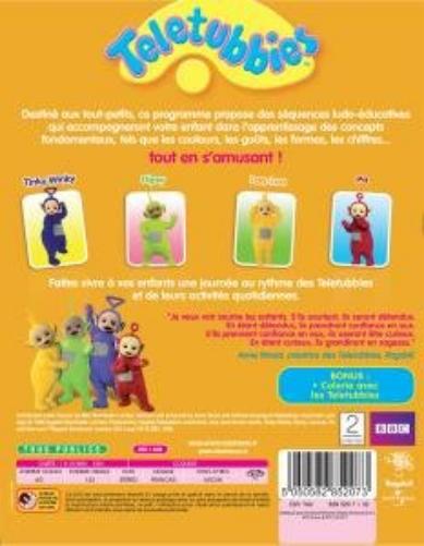 Les teletubbies jouent avec les couleurs