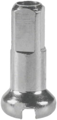 DT Swiss 2 x 12 mm brass nipples silver (box of 100)
