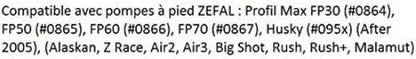 Zefal Z-Switch Replacement Pump Head & Hose - Black, One Size